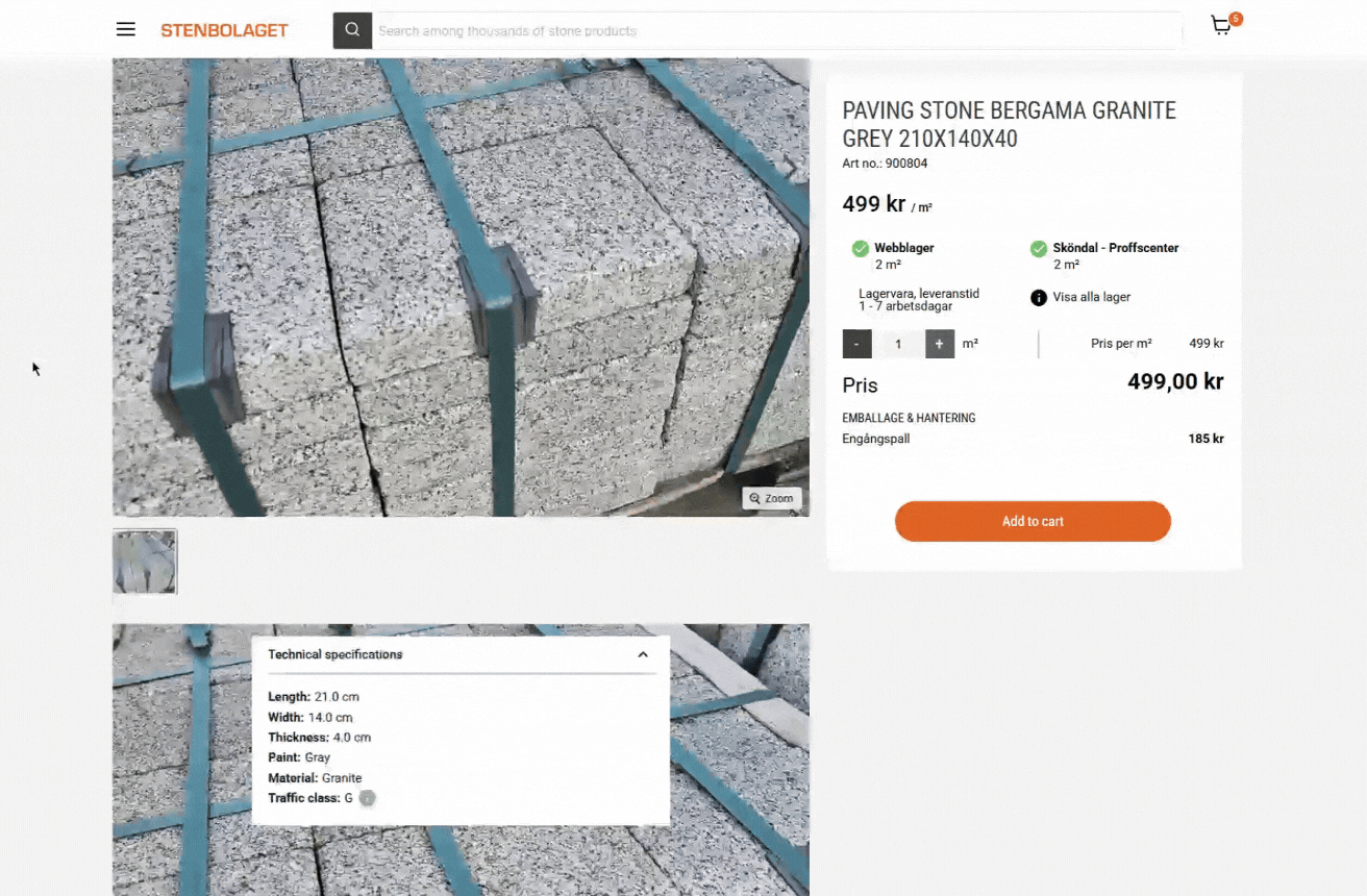 Stenbolaget Sticky Quantity